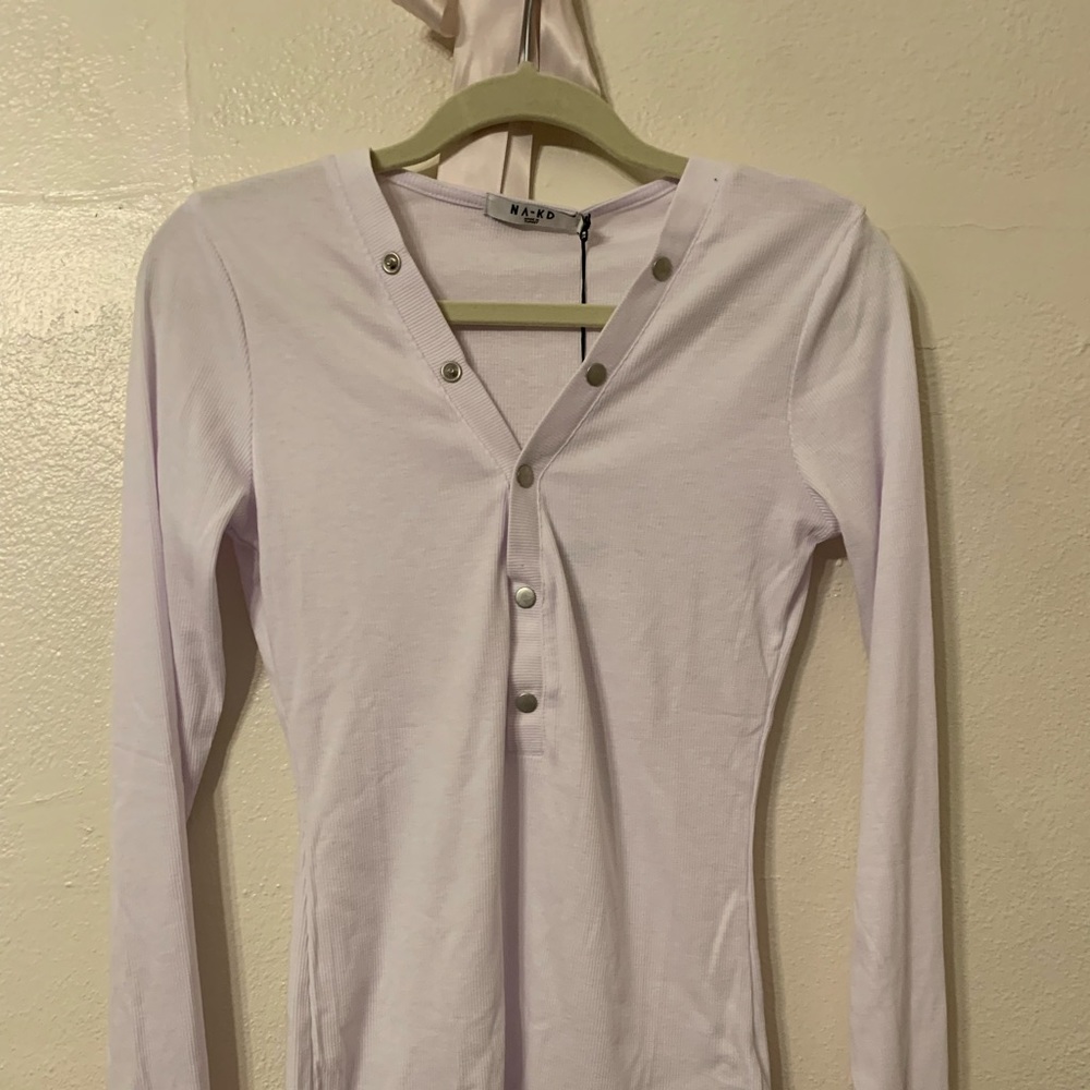 NAKD White long sleeve button up